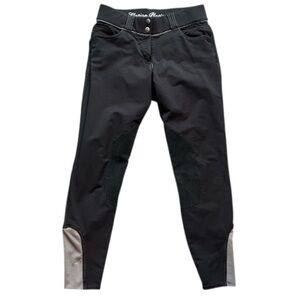 Elation Platinum Brooklyn Breeches Black Equestrian Riding Pants Knee Size 28
